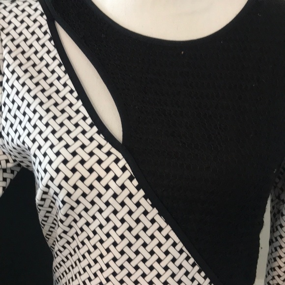 I ❤️ Robson Black White Cut our Dress Sz M - Picture 3 of 8